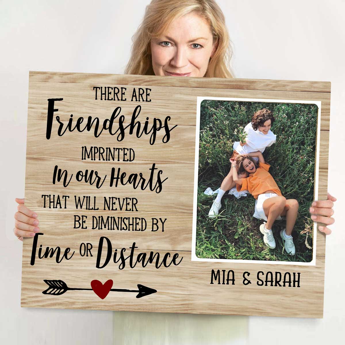 Personalized Friend Moving Away Gift, Long Distance Bestie Photo Canvas ... Personalized Friend Moving Away Gift, Long Distance Bestie Photo Canvas ...