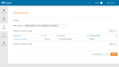 CFEngine 3.6 Documentation - Reporting UI